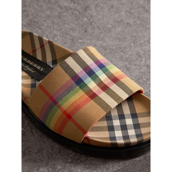 Burberrry Shoes - Burberrys vintage slides with box